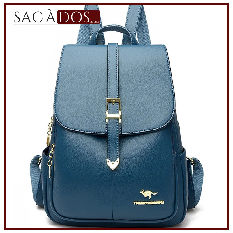 Sac à Dos décontracté pour Femme en Cuir PU - Noir - Dos - Polyvalent Sac à Dos décontracté pour Femme en Cuir PU - Noir - Dos - Polyvalent